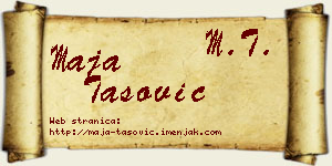 Maja Tašović vizit kartica